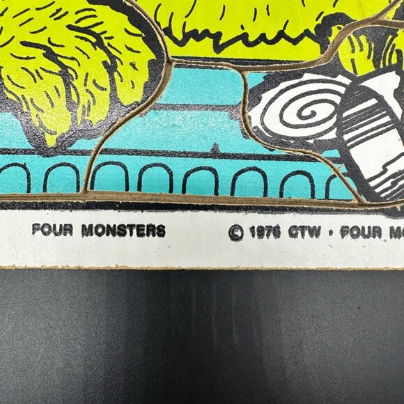 Vintage 1976 Playskool Sesame Street Puzzles Bert Ernie Cookie Monster Grover - Picture 3 of 11